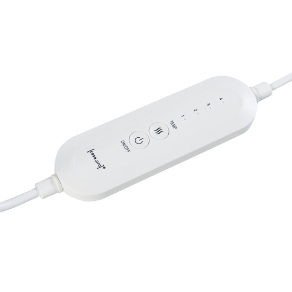 Elektrisk fotvärmare Bari 100W grå [en.casa]