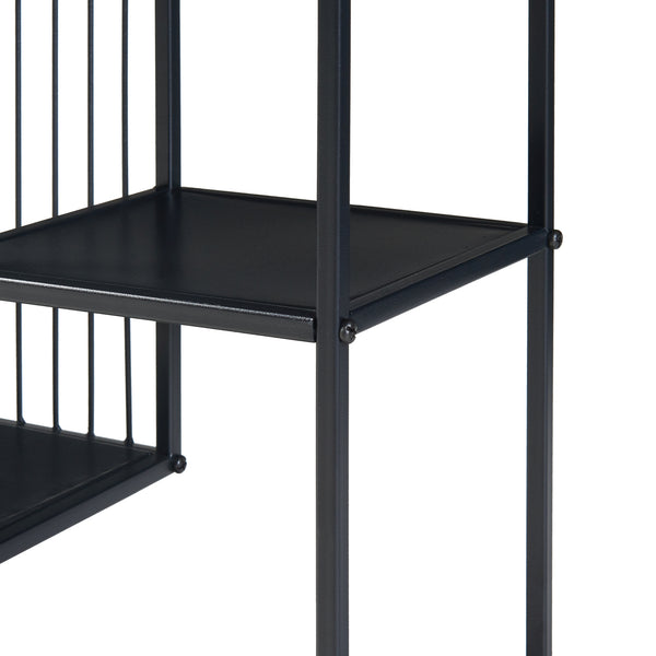 Konsolbord Beesel 655x60x20 cm svart [en.casa]