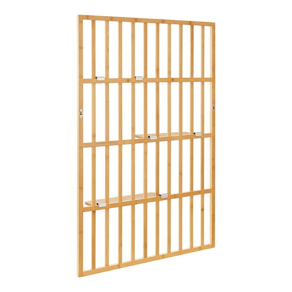 Vägghylla Røst 120x80x13cm Bambus [en.casa]