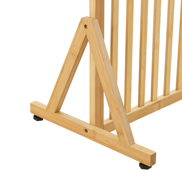 Rumsavdelare Fron 197x75,5x40 cm Bambus [en.casa]
