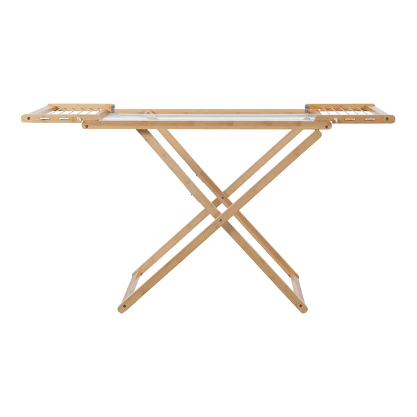 Hopfällbar klädstreck Fakala 154x59x82 cm bambu [en.casa]