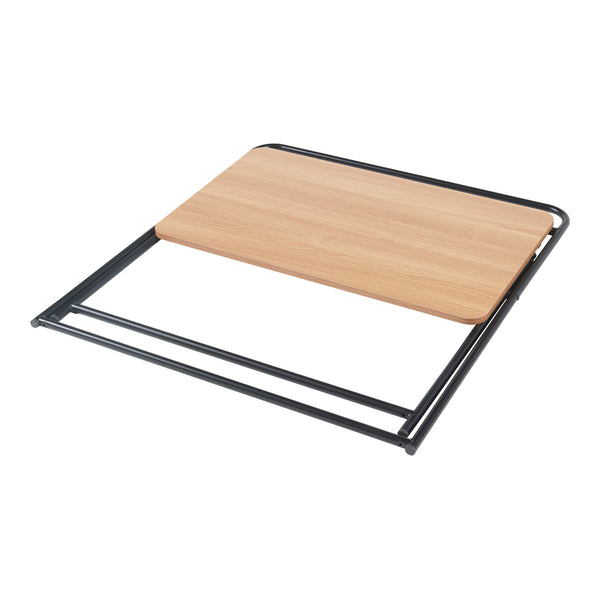 Fällbart skrivbord Kvitsøy 85x50x80cm svart/ek [en.casa]