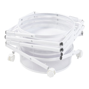 Vagn Sørreisa med 4 våningar 123xØ37,5cm Vit [en.casa]