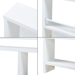 Väggmonterad hylla Piteå 60x10,5x45cm Vit [en.casa]