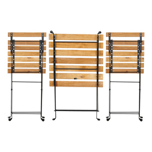 Caféset Bovino bord och 2 stolar akacia [casa.pro] 