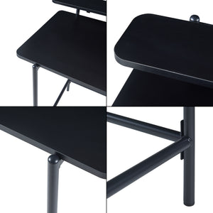 Skrivbord Samnanger 120x55x88 cm Svart [en.casa]