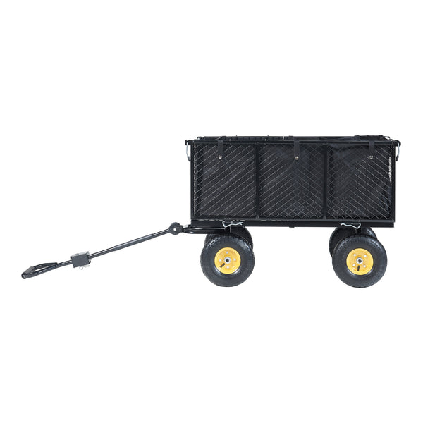 Bollerwagen Corropoli 112x51 cm max. 550kg Svart/Gul [pro.tec]