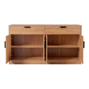 Sideboard Varkaus 75x140x40cm MDF ekutseende [en.casa]
