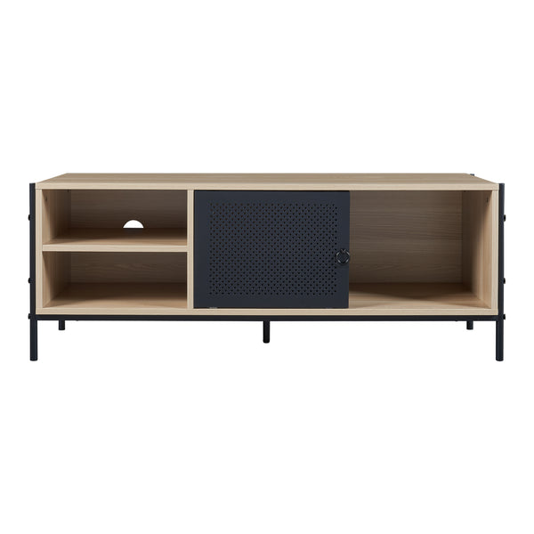 TV-bänk Tysnes 120x40x45 cm Eklook/Svart [en.casa]