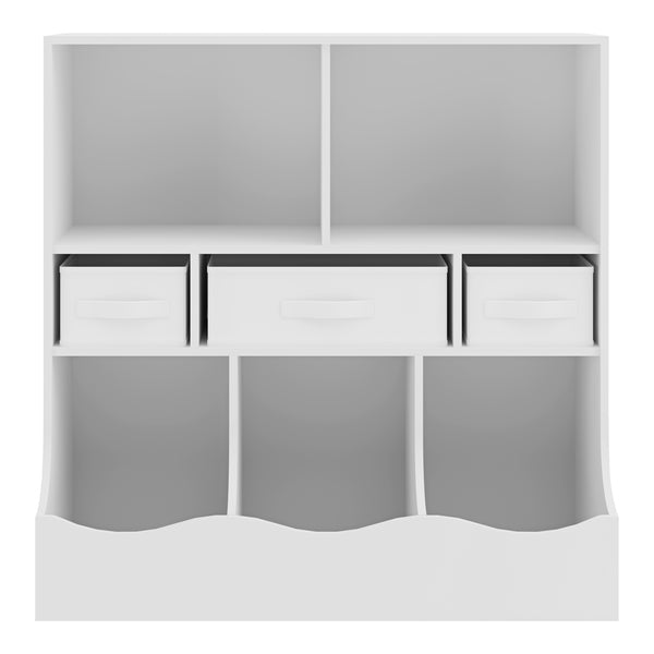 Barnhylla Vastesa 75x80x40 cm Vit [en.casa]