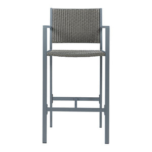 Utomhusstol 2-pack Avise Aluminium Mörkgrå [casa.pro]