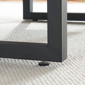 Bordställ 2-pack Lunderskov 35x50cm Svart [en.casa]