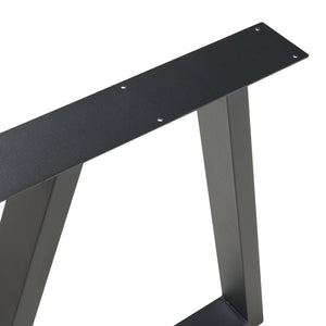 Bordsstativ set om 2 Lyngby 72x55/70cm svart [en.casa]