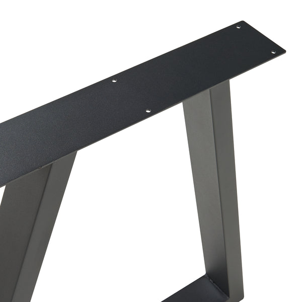 Bordsstativ set om 2 Lyngby 72x55/70cm svart [en.casa]