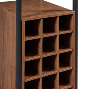 Barbord Trøndelag 120x40x105 cm med vinreol for 15 flasker [en.casa]
