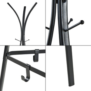 Garderobsställ Vevelstad 181x52,5x52,5 cm stål [en.casa]