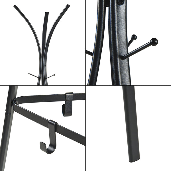 Garderobsställ Vevelstad 181x52,5x52,5 cm stål [en.casa]