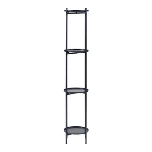 Växtställ Tuusula 3-pack Metall Svart [en.casa]