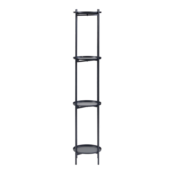 Växtställ Tuusula 3-pack Metall Svart [en.casa]