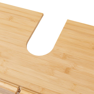 Tvättställsskåp Epind 60x66x30 cm Bambus Natur [en.casa]