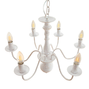 Kronljus Berkeley Metall Vintage-Vit [lux.pro]