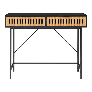 Konsolbord Luniehti 100x40x75 cm Svart/Natur [en.casa]