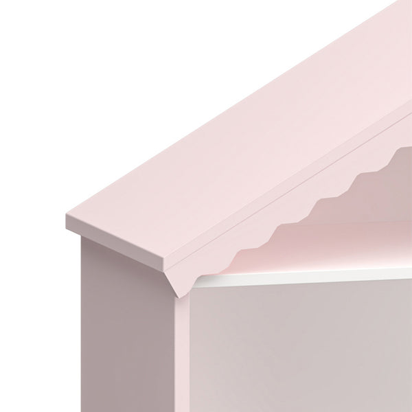 Barnhylla Vestnes 114x91x30 cm Cotton Candy/Vit [en.casa]