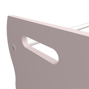 Barnhylla Vestnes med 12 förvaringslådor 78x86x27 cm Cotton Candy/Vit [en.casa]