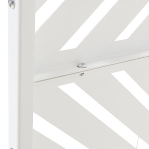 Inomhusavskiljare Kekan Stål 200x100x50 cm Vit [casa.pro]
