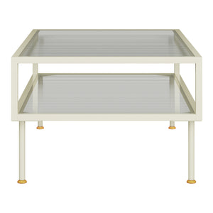 Soffbord Lindau 100x50x46 cm creme [en.casa] 