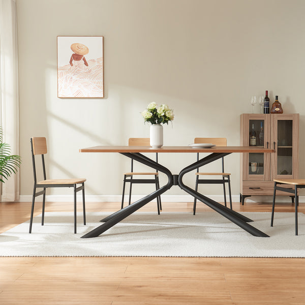 Bordstativ Havosanlurg stål 160x70x72 cm svart [en.casa]