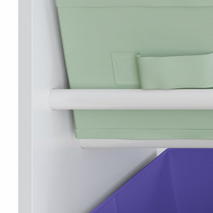 Barnhylla Farusa 80x90x30 cm Aqua Dream Motiv [en.casa]