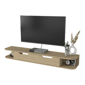TV-lågt bord hängande Karjali 150x30x19 cm eklook [en.casa]