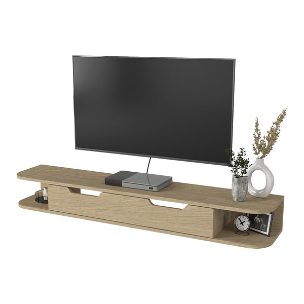 TV-lågt bord hängande Karjali 150x30x19 cm eklook [en.casa]
