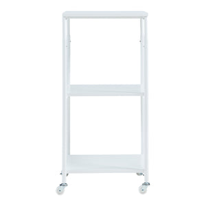 Rullbar skrivbord för skrivare Janertu 82x39x35 cm Vit [en.casa]