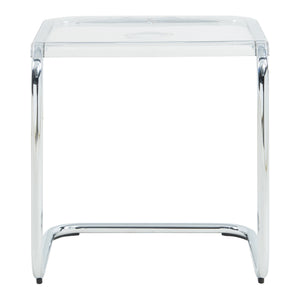 Sidobord Brosa 44x37x48 cm Transparent [en.casa]