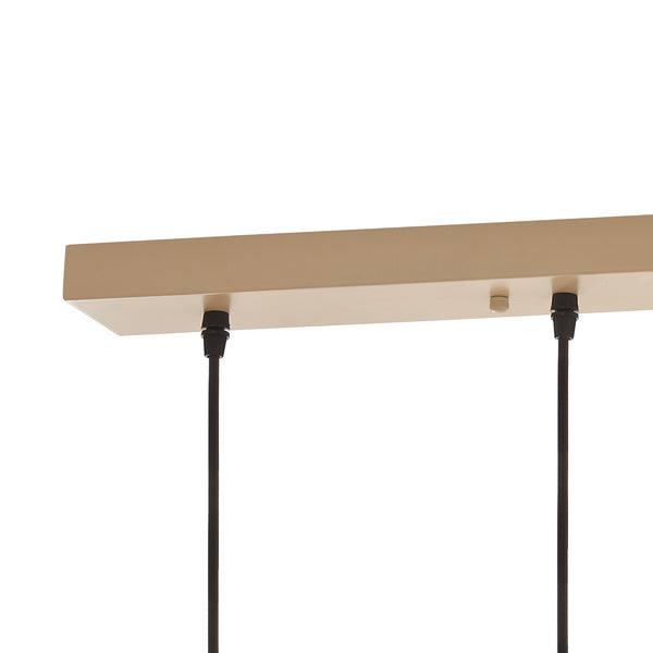 Taklampa Posdand 130x90x14 cm Trä/Svart [lux.pro]