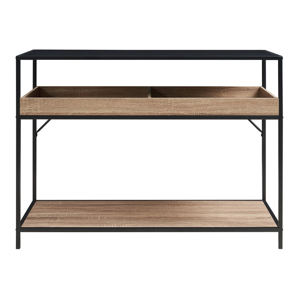 Konsolbord Belana 110x40x80 cm Svart/Eklook [en.casa]