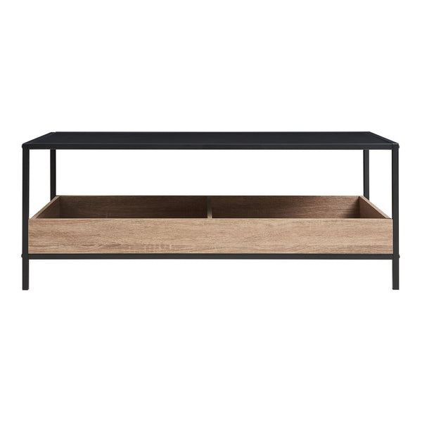 Soffbord Belana 100x48x39 cm Svart/Eklook [en.casa]