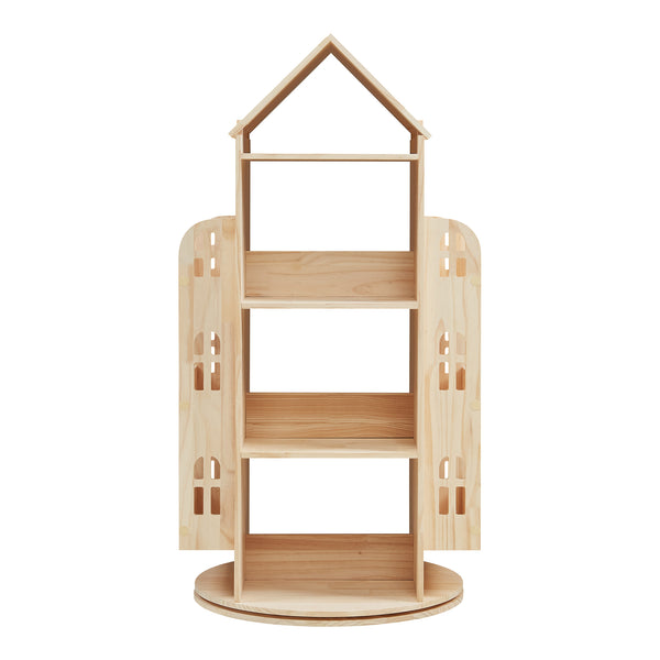 Roterbart barnhylla Sanköre 122x64x43 cm furu natur [en.casa]