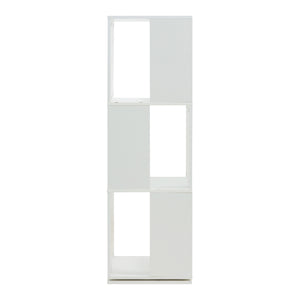 Roterbart bokhylla Fjelmarirg 109x34x34 cm Vit [en.casa]