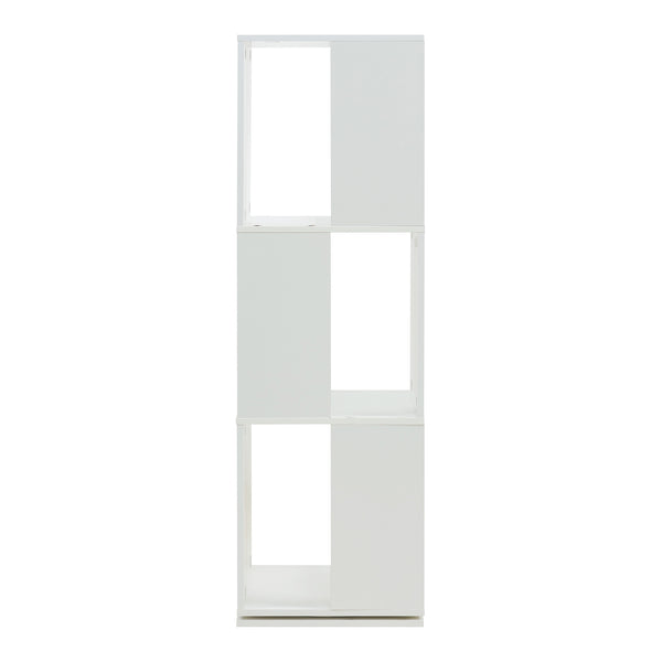 Roterbart bokhylla Fjelmarirg 109x34x34 cm Vit [en.casa]