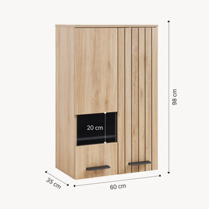 Väggskåp Noppar 98x60x38 cm Eklook [en.casa]