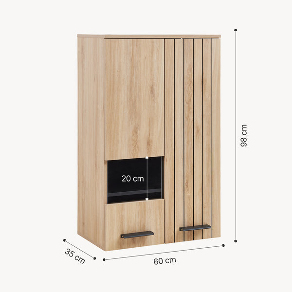 Väggskåp Noppar 98x60x38 cm Eklook [en.casa]