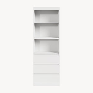 Bokhylla Les 180x60x35 cm vit [en.casa] 