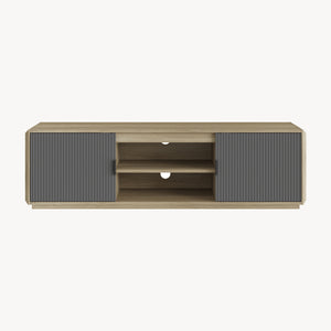 TV-bänk Trömi 150x40x43 cm Eklook/Grå [en.casa]