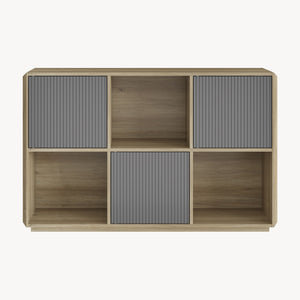 Sideboard Trömi 75x120x30 cm Eklook/Grå [en.casa]