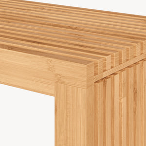 Skobänk Korjad 90x33x43 cm Bambus [en.casa]