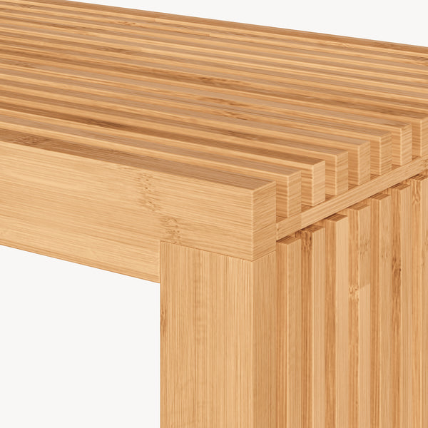 Skobänk Korjad 90x33x43 cm Bambus [en.casa]