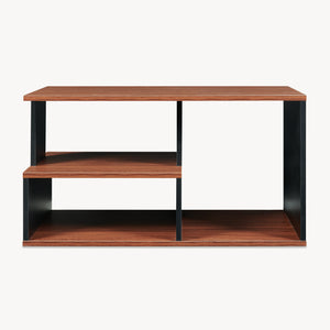 Soffbord Trond 80x40x42 cm Svart/Valnöt [en.casa]
